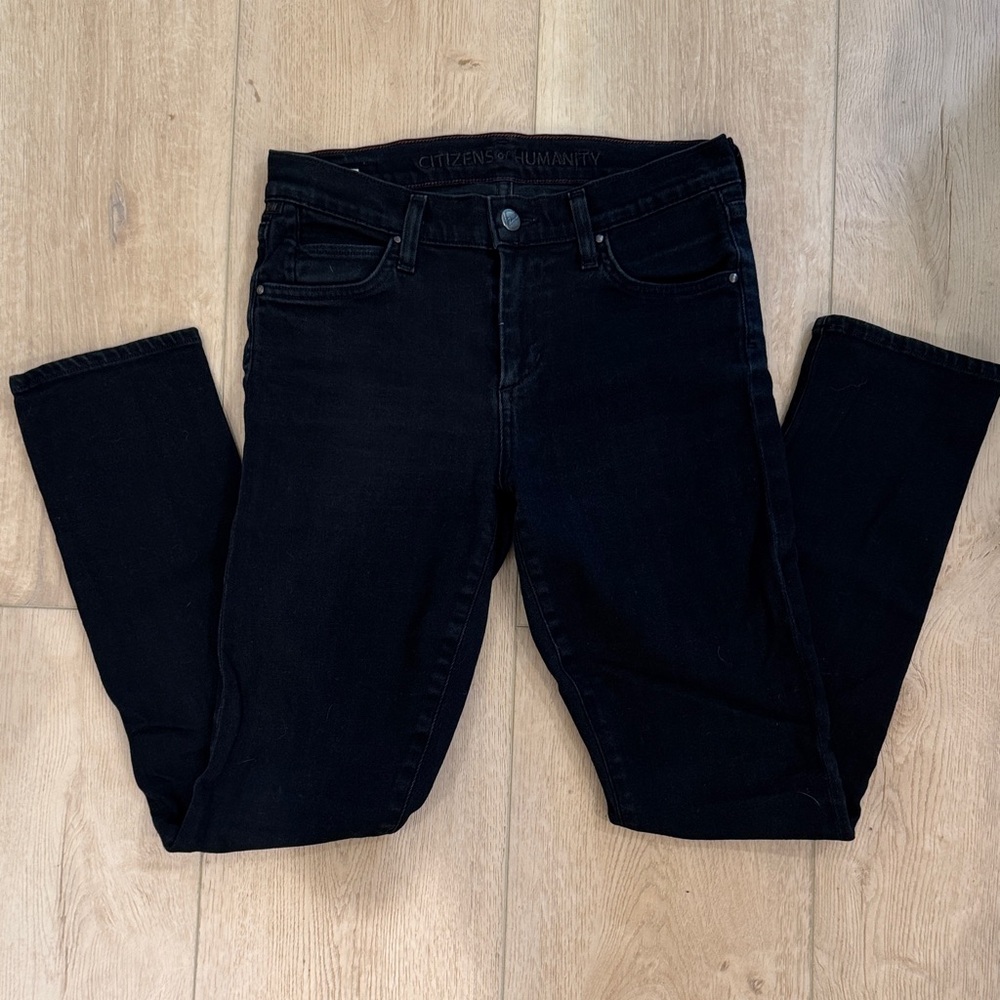 Citizens of Humanity Black Denim Skinny Jeans size 26